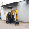 Mini escavatore CE EPA Escavatore da 1,8 tonnellate Mini Bigger Bagger Crawler 2ton 1.7t Mini escavatore 1 tonnellata