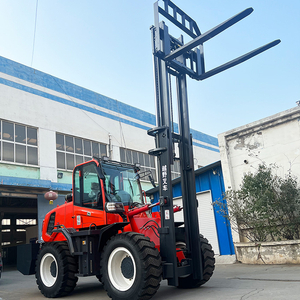 Naujo dizaino šarnyrinis visureigis dyzelinis šakinis krautuvas 5 t 4wd visų keturių ratų pavara 3 tonų 3,5 tonų 4x4 galinis nelygios vietovės šakinis krautuvas