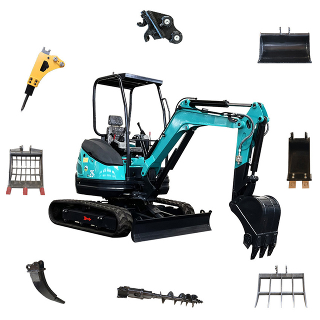 Ce Epa Motor Granja Jard&iacute;n Cabina Multifuncional 1.5T 2T 2.5T 3T 3.5T 360 Mini Excavadora Peque&ntilde;a Excavadora